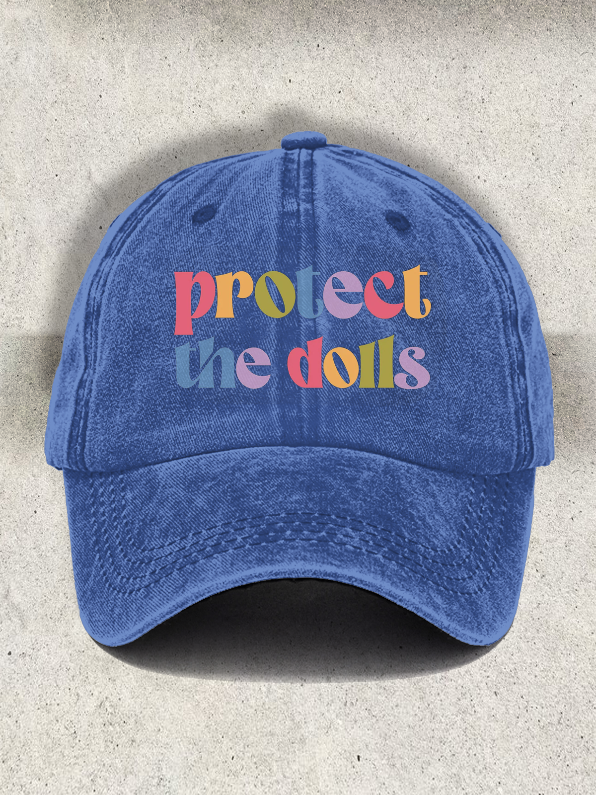 Protect The Dolls Printed Baseball Cap