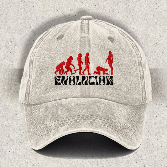 Evolution Feminist Printed Baseball Cap