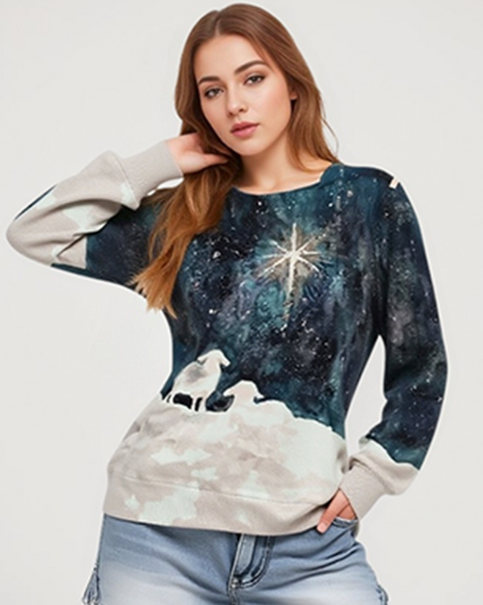 Sheep Christian Fiath Long Sleeve Casual Top